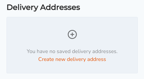delivery address
