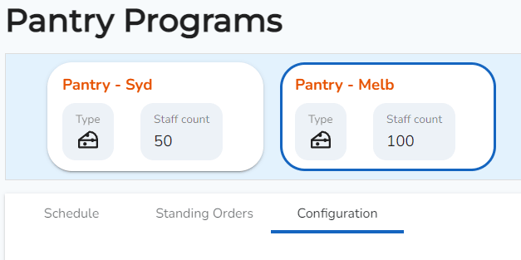 pantry config